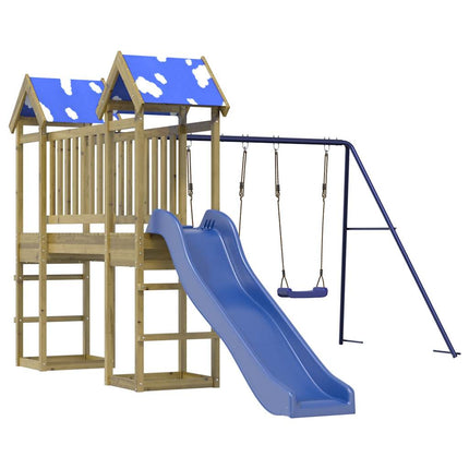 Set da Gioco da Esterno in Legno di Pino Impregnato