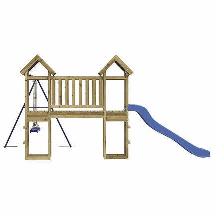 Set da Gioco da Esterno in Legno di Pino Impregnato