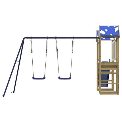 Set da Gioco da Esterno in Legno di Pino Impregnato