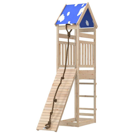 Set da Gioco da Esterno in Legno Massello di Pino