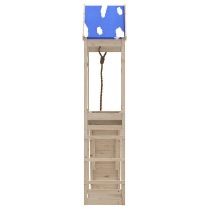 Set da Gioco da Esterno in Legno Massello di Pino