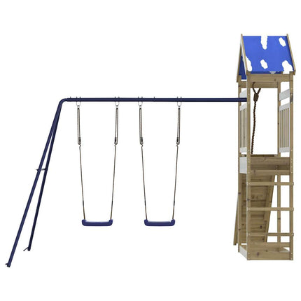 Set da Gioco da Esterno in Legno di Pino Impregnato