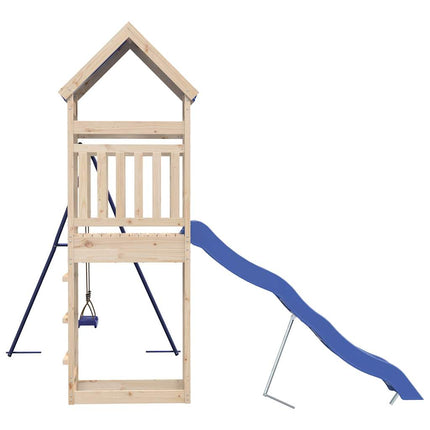 Set da Gioco da Esterno in Legno Massello di Pino