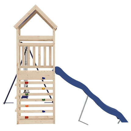 Set da Gioco da Esterno in Legno Massello di Pino