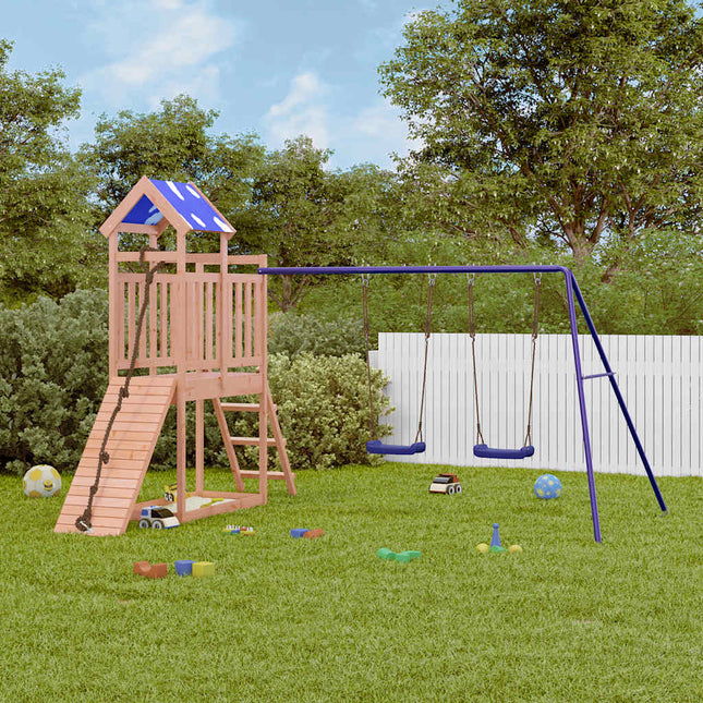 Set da Gioco da Esterno in Legno Massello di Douglas
