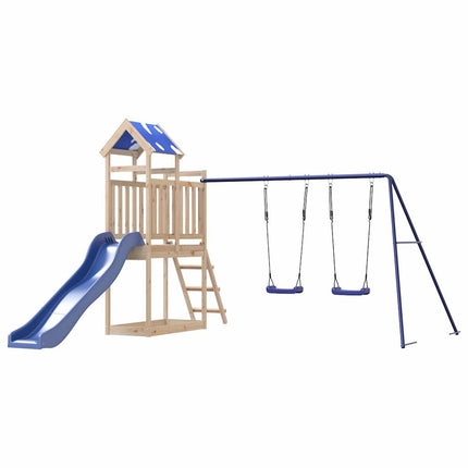Set da Gioco da Esterno in Legno Massello di Pino