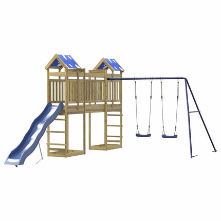 Set da Gioco da Esterno in Legno di Pino Impregnato