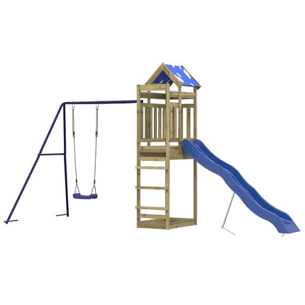 Set da Gioco da Esterno in Legno di Pino Impregnato