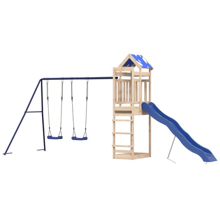 Set da Gioco da Esterno in Legno Massello di Pino