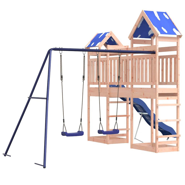 Set da Gioco da Esterno in Legno Massello di Douglas