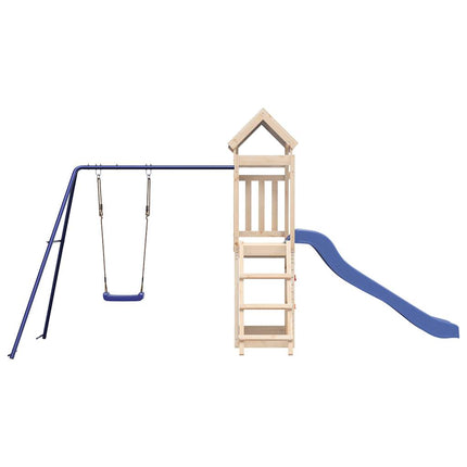 Set da Gioco da Esterno in Legno Massello di Pino
