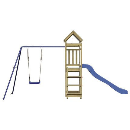 Set da Gioco da Esterno in Legno di Pino Impregnato