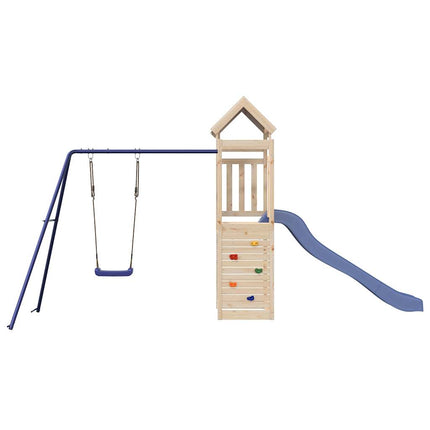 Set da Gioco da Esterno in Legno Massello di Pino