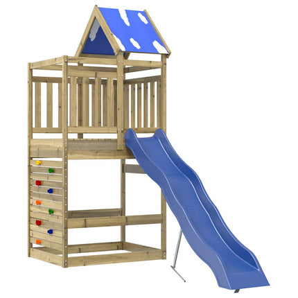 Set da Gioco da Esterno in Legno di Pino Impregnato