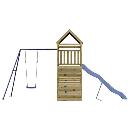 Set da Gioco da Esterno in Legno di Pino Impregnato