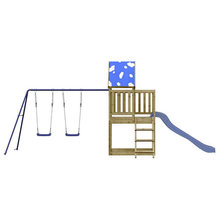 Set da Gioco da Esterno in Legno di Pino Impregnato