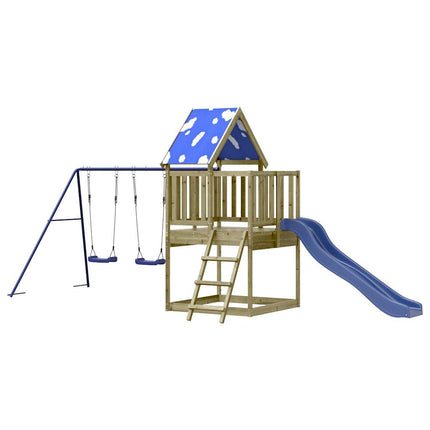 Set da Gioco da Esterno in Legno di Pino Impregnato