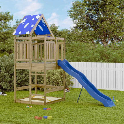 Set da Gioco da Esterno in Legno di Pino Impregnato