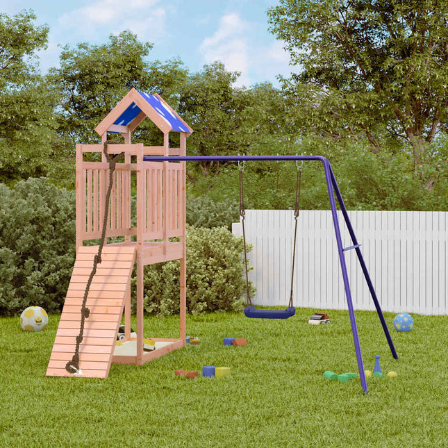 Set da Gioco da Esterno in Legno Massello di Douglas