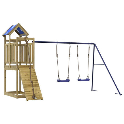 Set da Gioco da Esterno in Legno di Pino Impregnato
