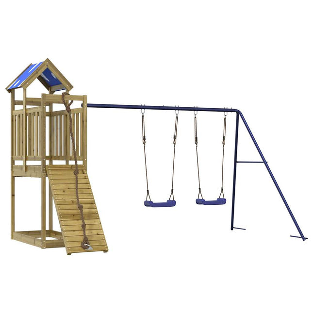 Set da Gioco da Esterno in Legno di Pino Impregnato