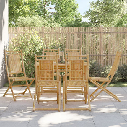 Sedie da Giardino Pieghevoli 6 pz 46x66x99 cm in BambÃƒÂ¹