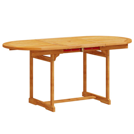 Set Pranzo da Giardino 5pz Legno Massello di Acacia e Textilene