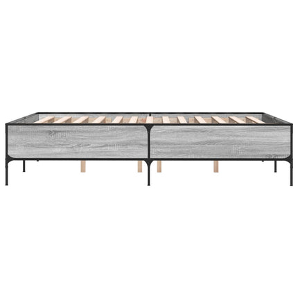 Giroletto Grigio Sonoma 135x190 cm in Legno Multistrato Metallo
