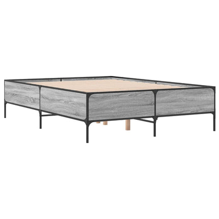 Giroletto Grigio Sonoma 135x190 cm in Legno Multistrato Metallo