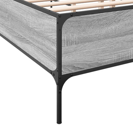Giroletto Grigio Sonoma 135x190 cm in Legno Multistrato Metallo