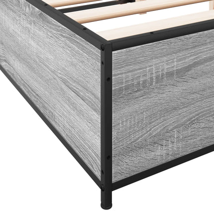 Giroletto Grigio Sonoma 140x190 cm in Legno Multistrato Metallo