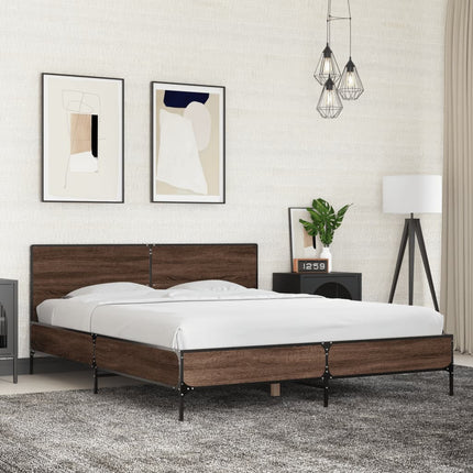 Giroletto Rovere Marrone 150x200cm in Legno Multistrato Metallo