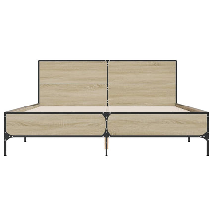 Giroletto Rovere Sonoma 160x200 cm in Legno Multistrato Metallo
