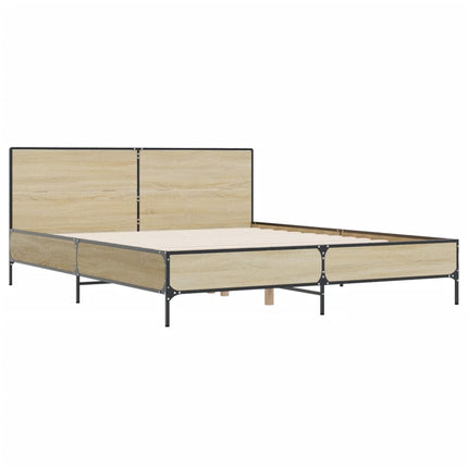 Giroletto Rovere Sonoma 135x190 cm in Legno Multistrato Metallo