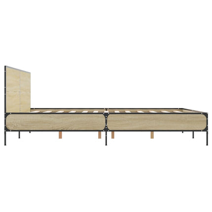 Giroletto Rovere Sonoma 135x190 cm in Legno Multistrato Metallo