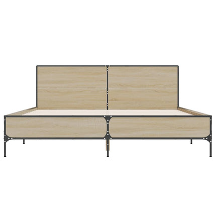 Giroletto Rovere Sonoma 140x190 cm in Legno Multistrato Metallo