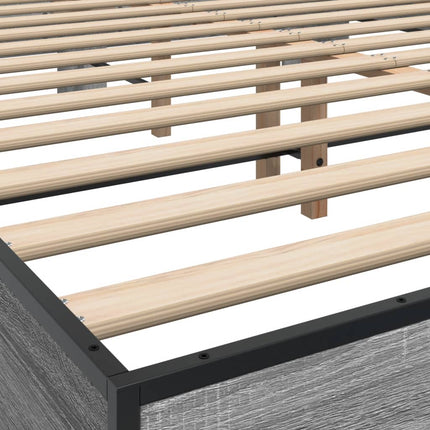 Giroletto Grigio Sonoma 150x200 cm in Legno Multistrato Metallo