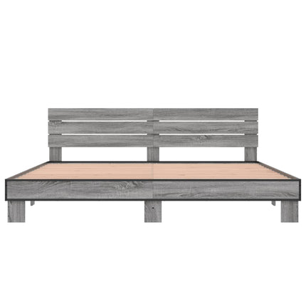 Giroletto Grigio Sonoma 200x200 cm in Legno Multistrato Metallo
