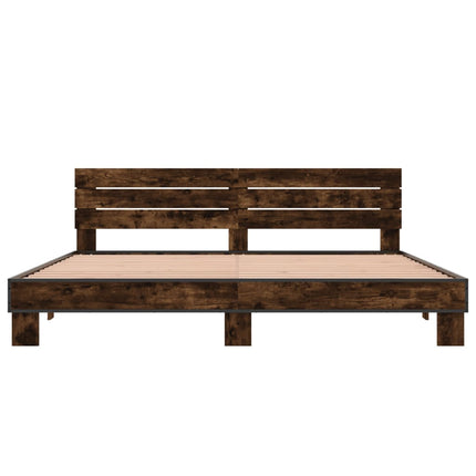 Giroletto Rovere Fumo 180x200 cm in Legno Multistrato Metallo