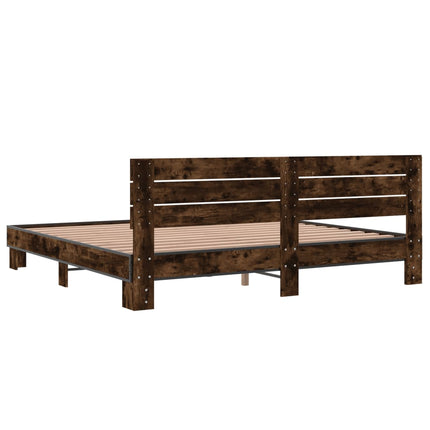 Giroletto Rovere Fumo 180x200 cm in Legno Multistrato Metallo