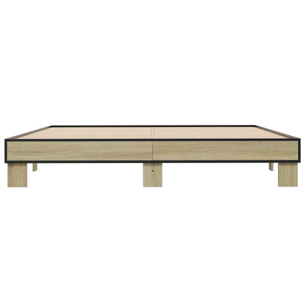 Giroletto Rovere Sonoma 200x200 cm Legno Multistrato e Metallo