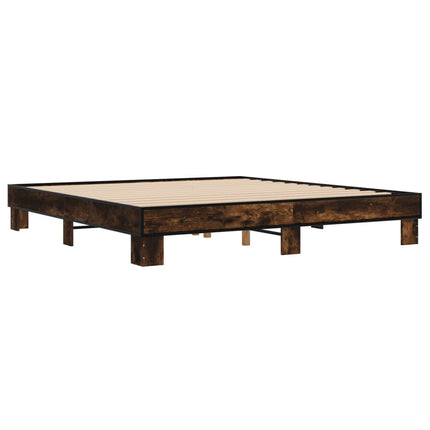 Giroletto Rovere Fumo 200x200 cm in Legno Multistrato e Metallo