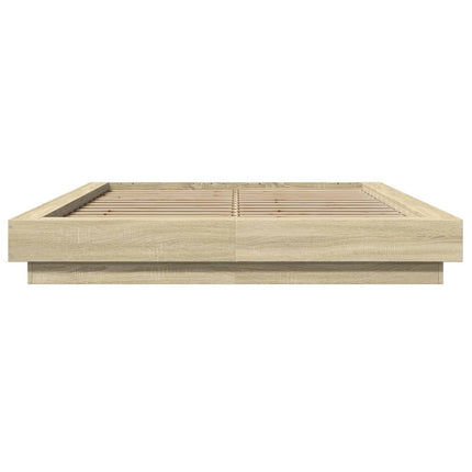 Giroletto Luci LED Rovere Sonoma 140x190 cm Legno Multistrato