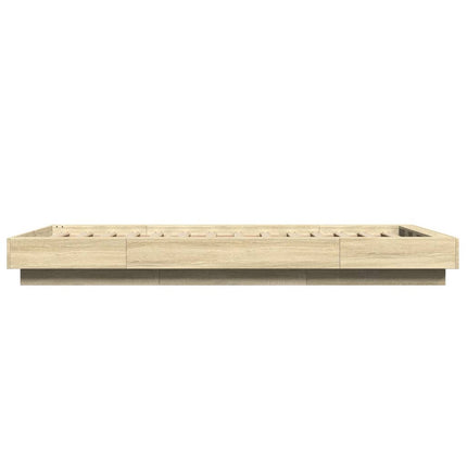 Giroletto Luci LED Rovere Sonoma 90x190 cm in Legno Multistrato