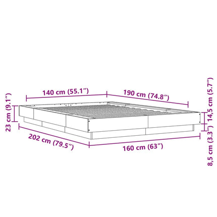 Giroletto Grigio Cemento 140x190 cm in Legno Multistrato