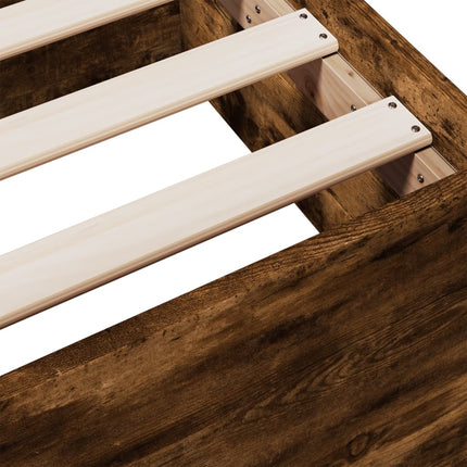 Giroletto con Cassetti Rovere Fumo 160x200 cm Legno Multistrato