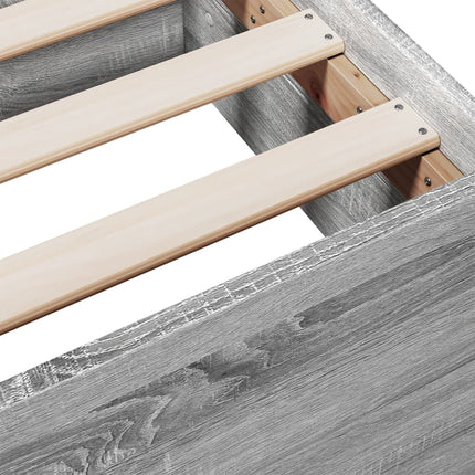 Giroletto Cassetti Grigio Sonoma 140x190 cm Legno Multistrato