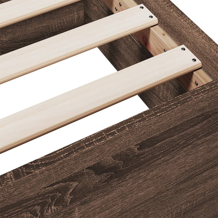Giroletto Cassetti Rovere Marrone 135x190 cm Legno Multistrato