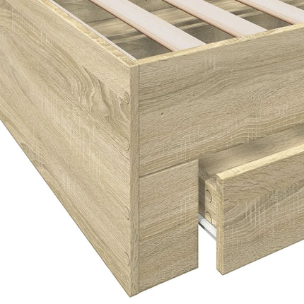 Giroletto Cassetti Rovere Sonoma 120x200 cm Legno Multistrato