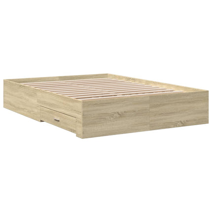 Giroletto Cassetti Rovere Sonoma 140x190 cm Legno Multistrato